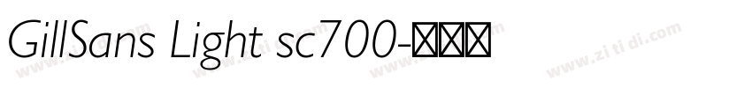 GillSans Light sc700字体转换